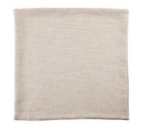 LINDER Housse de Coussin Naturelle aux CBD - Tissé et Teint en France - Motif Chevron - Style Naturel - Coloris écru - Finition zippée - 51% Coton 28% Polyester 21% Lin - Collection Relax