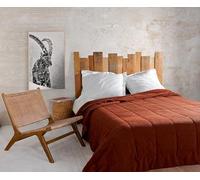 LINDER Jeté de lit Vercors Coloris Terracotta en 230x250cm