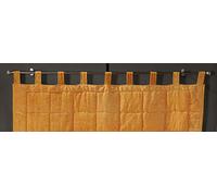 Linder Tête de Lit à Pattes Effet Velour, Coloris Jaune, 160x70 cm