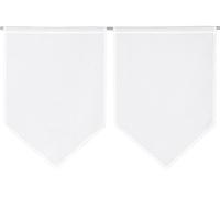 Linder Vitrage uni Polyester Blanc 60 x 50 cm