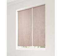 LINDER Voilage Paire de Vitrage - Passe Tringle - Taupe Clair - 60x140cm - 100% Polyester - Certifié Oeko -TEX - Tissé et Teint en France - Collection Etamine Givrée