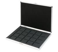 LINDNER Das Original Coffret numismatique ALU pour 20 Monnaies/Capsules Ø 47 mm - avec Plateau Noir - ÉDITION SPÉCIALE