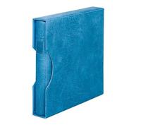 LINDNER Das Original Ensemble: Reliure Regular avec boîtier de Protection 814 - Bleu