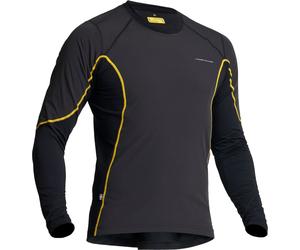 Lindstrands Dry Wind, chemise fonctionnelle à manches longues un XL Noir/Jaune Noir/Jaune