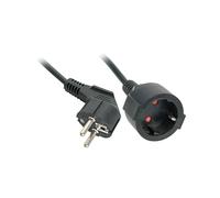 Lindy 30245 Multiprise Secteur 2 Prises C13, 5m, H05-VVF, Intérieur, Noir, Protection Fusible, Obturateur de Sécurité, 1 Pièce