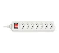 Lindy 73168 Multiprise Suisse avec interrupteur 7 prises