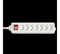 Lindy 73168 Multiprise Suisse avec interrupteur 7 prises