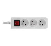 LINDY - Coupe-circuit - CA 230 V - 3680 Watt - connecteurs de sortie : 3 - 1.4 m cordon - France - blanc