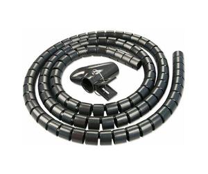 LINDY Spiral Cable Tidy - Conduit flexible pour câble - 5 m - noir