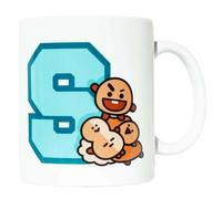 Line Friends BT21 Mug en Céramique Capacité 300ml Design Mini Prankster SHOOKY BT21 Blanc