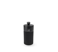 Line Moulin À Sel Manuel En Bois Et Aluminium Noir Mat, 12 Cm - 4,75in