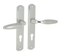 LINEA BERTOMANI Lot de 2 poignées porte Iena a cylindre LINEA BERTOMANI, entraxe 195 mm, nickel satine G