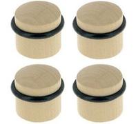 LINEA BERTOMANI Lot de 4 butées de porte de sol LINEA BERTOMANI Bu310x4/1e bois brut hêtre Diam.3.5 x H.3.5 cm G