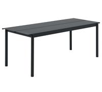 Muuto Table en acier Linear Steel 200 cm Gris