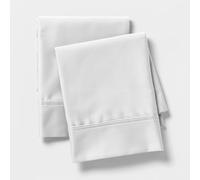 Linen Closet Lot de 2 taies d'oreiller de Luxe en Coton 600 Fils au Pouce carré, Blanc