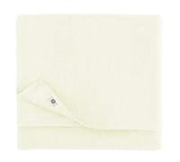 Linen & Cotton Nappe de Table en Tissu Drap de Table à Manger Hygge - 100% Lin, Blanc (140 x 140 cm) Petite Carré Décoration de Table Basse pour Maison Cuisine Anniversaire Mariage Fête Noël Dîner
