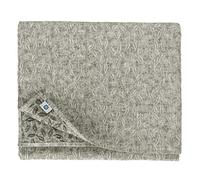 Linen & Cotton Nappe Jacquard Damassé en Tissu Décoration de Table Textile Isla -100% Lin, Blanc Noir (140 x 140 cm) Lavable Carré pour Home Maison Cuisine Salle À Manger Salon Dîner de Vacances