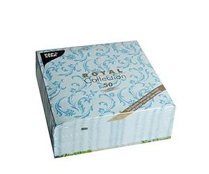 Linen-Feel Lot de 50 serviettes jetables en tissu Motif damassé Style Royal 40,6 x 40,6 cm 1/4 12 couleurs