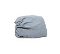 LinenMe Drap Housse en Lin lavé 160 x 220 x 20 cm - 100% Lin prélavé Doux - Drap-Housse avec Coins élastiques - Linge de lit d'été - Thermorégulateur, hypoallergénique - Bleu Ardoise