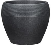Lineo bac à plantes en plastique noir-granit 30 cm de diamètre 241 cm de haut 11 litres - pour l'intérieur et l'extérieur