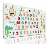 Lineo Sous-main pour enfants - Motif animal ABC - Imperméable - 70 x 40 cm