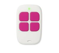 LINEOPS AAM0084, Télécommande bip Portail 4 Canaux Compatible avec SCS Sentinel AAM0085 AAM0094, Fréquence d'Émission 433,92 MHz, ControlGate Fuschia - Piles Incluses - Garantie 3 Ans - Rose x1