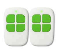 LINEOPS Télécommande bip Portail Compatible avec SCS Sentinel AAM0085, AAM0084, AAM0094 ControlGate 433Mhz - Vert (Lot de 2)