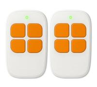LINEOPS - Télécommande Portail Compatible avec SCS Sentinel AAM0094 AAM0084, AAM0085 ControlGate 433Mhz - Piles Incluses - Garantie 3 Ans - Orange (Lot de 2)