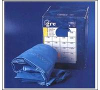 Liner 0,40 bleu uni piscine ovale 6,10m x 3,75m x 1,20m