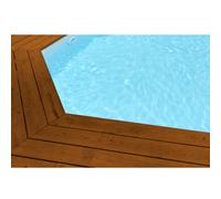 Liner 75/100 compatible Piscine modèle ORISTANO 580 x 133 bleu clair , Disponible en stock