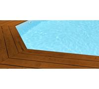 Liner 75/100 compatible Piscine modèle WASABI 620x395x127 bleu clair