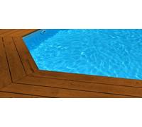 Liner 75/100 compatible Piscine modèle WASABI 620x395x127 bleu foncé
