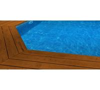Liner 75/100 Rectangulaire Fosse à plonger bleu foncé frise mosaïque