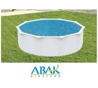 Liner 75/100ème ABAK ronde 4.95 m ( 4.60 m inté. ) x 1.20 m SAPHIR - Bleu clair