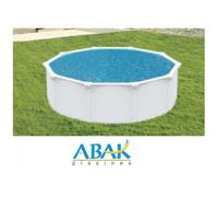 Liner 75/100ème ABAK ronde 5.85 m ( 5.50 m inté. ) x 1.20 m SAPHIR - Bleu clair