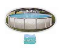 Liner 75/100ème piscine Albatica ovale 9.14 x 4.57 x 1.32 m Bleu ciel