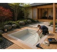 Liner 75/100ème UNI avec vernis pour spa 2 x 2 x 1.02 m