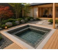 Liner 85/100ème Brown Basalt pour spa 3 x 3 x 1.02 m