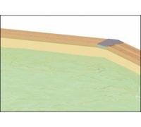 Ubbink Liner pour piscine en bois 490 x 300 x H 120 cm Bleu