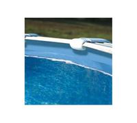 Gre Liner piscine ovale 915 x 470 x H.132 cm - Rail d'accroche - Bleu