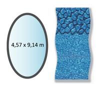 Swimline Liner boulder forme ovale 4,57x9,14m pour piscine hors sol - li1530sbo
