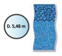 Swimline Liner piscine hors-sol ronde Boulder LI1848SBO 5,50 m x 1,32 m Finition Overlap