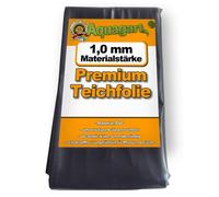 Liner de bassin PVC 1 m x 4 m, 1,0 mm noir, bâche pour le bassin de jardin