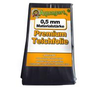 Feuille PVC pour étang 7m x 8m 0,5mm noir Feuille pour étang de jardin