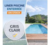 Liner en stock 75/100#7497; vernis gris clair : 7.00 × 3.00 × 1.50 m