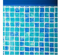Liner piscine Gré ovale 915 x 470 x H.132 cm - Mosaïque