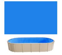 VEVOR Liner Piscine Hors-Sol Ovale 375x610 cm Hauteur Paroi 120 cm Film Intérieur de Piscine Épaisseur 0,4 mm pour Rénovation et Étanchéité, Système Unibead, en PVC, Anti-UV, Anti-Déchirure, Bleu