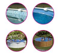 Gre Liner piscine rond Ø240 x H120 cm - ép. 40/100e - rail d'accroche - Bleu