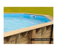 Liner seul Bleu pour piscine bois Azura 4,90 x 3,55 x 1,30 m - Ubbink