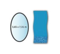 Liner piscine hors sol ovale Swirl - 3.65 x 7.31m
